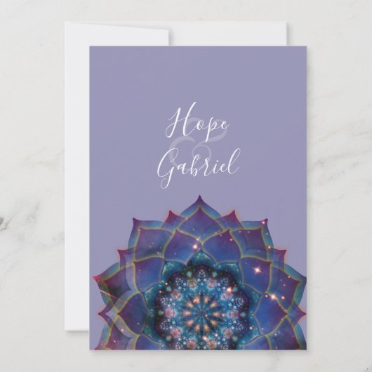 Boho Nebula Mandala Kaart (Achterkant)