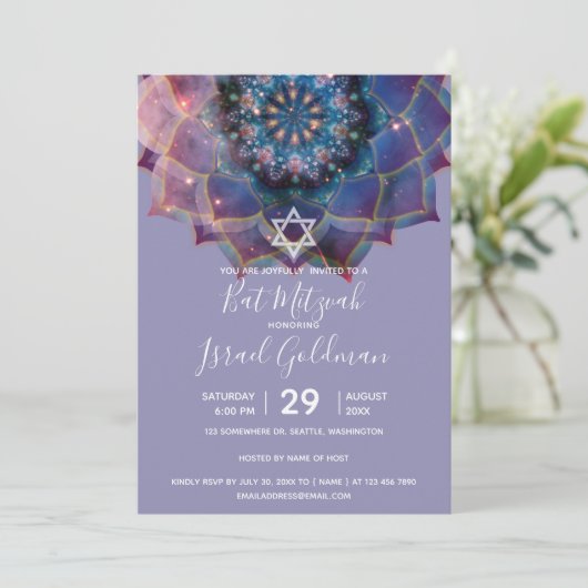 Boho Nebula Mandala Kaart (Staand voorkant)