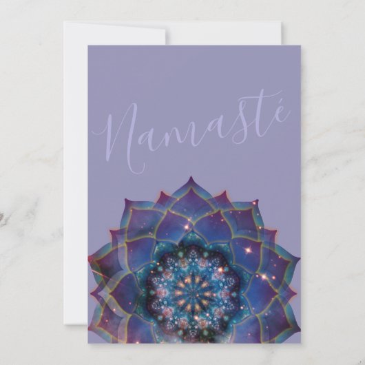 Boho Nebula Mandala Kaart (Achterkant)