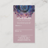 Boho Nebula Mandala, Mystical Aanbevelingskaartje (Achterkant)