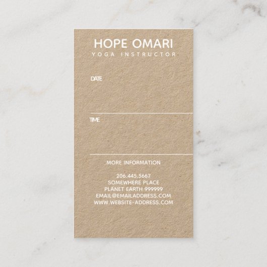 Boho Nebula Mandala, Mystical Afsprakenkaartje (Achterkant)