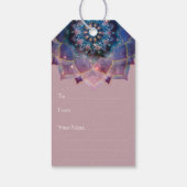 Boho Nebula Mandala, Mystical Cadeaulabel (Achterkant)