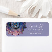 Boho Nebula Mandala, Mystical Etiket (Insitu)