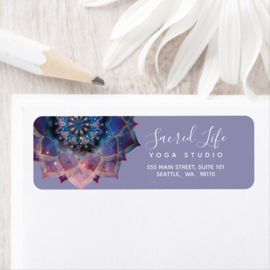 Boho Nebula Mandala, Mystical Etiket (Insitu)