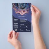 Boho Nebula Mandala, Mystical Flyer (Hand)