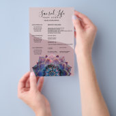 Boho Nebula Mandala, Mystical Flyer (Hand)