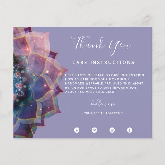 Boho Nebula Mandala, Mystical Flyer (Voorkant)