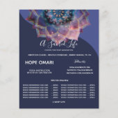 Boho Nebula Mandala, Mystical Flyer (Voorkant)