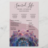 Boho Nebula Mandala, Mystical Flyer (Voorkant)