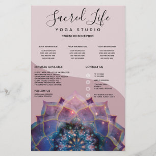 Boho Nebula Mandala, Mystical Flyer