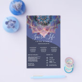 Boho Nebula Mandala, Mystical Flyer (Enkel)