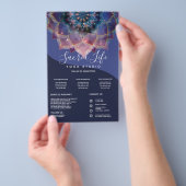 Boho Nebula Mandala, Mystical Flyer (Hand)