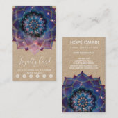 Boho Nebula Mandala, Mystical Klantenkaartje (Voorkant / Achterkant)