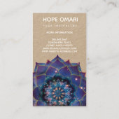 Boho Nebula Mandala, Mystical Klantenkaartje (Achterkant)