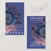 Boho Nebula Mandala, Mystical Klantenkaartje (Voorkant / Achterkant)