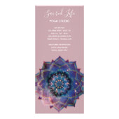 Boho Nebula Mandala, Mystical Reclamekaart (Achterkant)