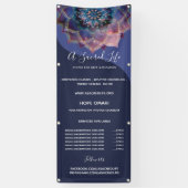 Boho Nebula Mandala, Mystical Spandoek (Verticaal)