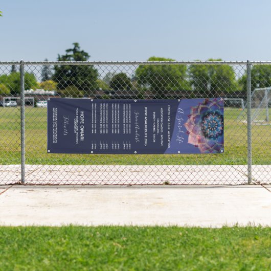 Boho Nebula Mandala, Mystical Spandoek (Insitu)