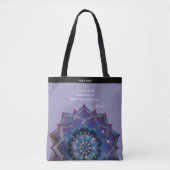 Boho Nebula Mandala, Mystical Tote Bag (Voorkant)