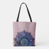 Boho Nebula Mandala, Mystical Tote Bag (Achterkant)