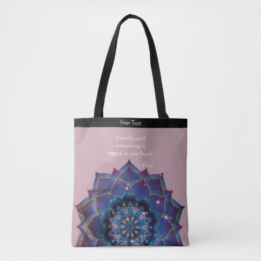 Boho Nebula Mandala, Mystical Tote Bag (Voorkant)