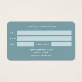 Boho Nebula Mandala, Mystical Visitekaartje (Achterkant)