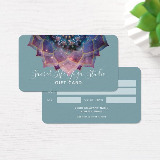 Boho Nebula Mandala, Mystical Visitekaartje (Bureau)