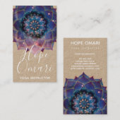 Boho Nebula Mandala, Mystical Visitekaartje (Voorkant / Achterkant)