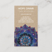 Boho Nebula Mandala, Mystical Visitekaartje (Achterkant)