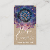 Boho Nebula Mandala, Mystical Visitekaartje (Voorkant)