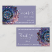 Boho Nebula Mandala, Mystical Visitekaartje (Voorkant / Achterkant)