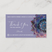 Boho Nebula Mandala, Mystical Visitekaartje (Achterkant)