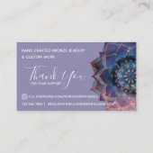 Boho Nebula Mandala, Mystical Visitekaartje (Achterkant)