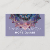 Boho Nebula Mandala, Mystical Visitekaartje (Voorkant)