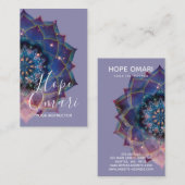 Boho Nebula Mandala, Mystical Visitekaartje (Voorkant / Achterkant)