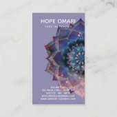 Boho Nebula Mandala, Mystical Visitekaartje (Achterkant)