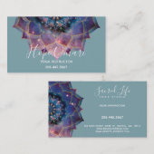 Boho Nebula Mandala, Mystical Visitekaartje (Voorkant / Achterkant)