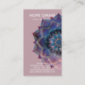 Boho Nebula Mandala, Mystical Visitekaartje (Achterkant)