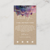 Boho Nebula Mandala, Mystical Visitekaartje (Voorkant)