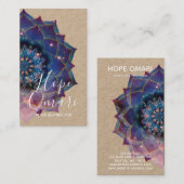 Boho Nebula Mandala, Mystical Visitekaartje (Voorkant / Achterkant)