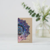 Boho Nebula Mandala, Mystical Visitekaartje (Staand voorkant)