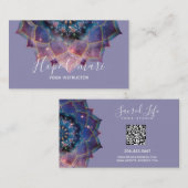 Boho Nebula Mandala, Mystical Visitekaartje (Voorkant / Achterkant)