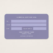 Boho Nebula Mandala, Mystical Visitekaartje (Achterkant)