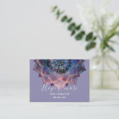 Boho Nebula Mandala, Mystical Visitekaartje (Staand voorkant)