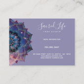 Boho Nebula Mandala, Mystical Visitekaartje (Achterkant)