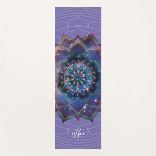 Boho Nebula Mandala, Mystical Yogamat (Voorkant)