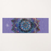 Boho Nebula Mandala, Mystical Yogamat (Voorkant (horizontaal))