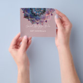 Boho Nebula Mandala, Mystiek Flyer (Hand)
