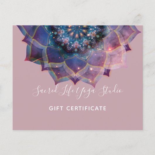 Boho Nebula Mandala, Mystiek Flyer (Voorkant)