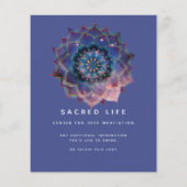 Boho Nebula Mandala, Mystiek Flyer (Achterkant)